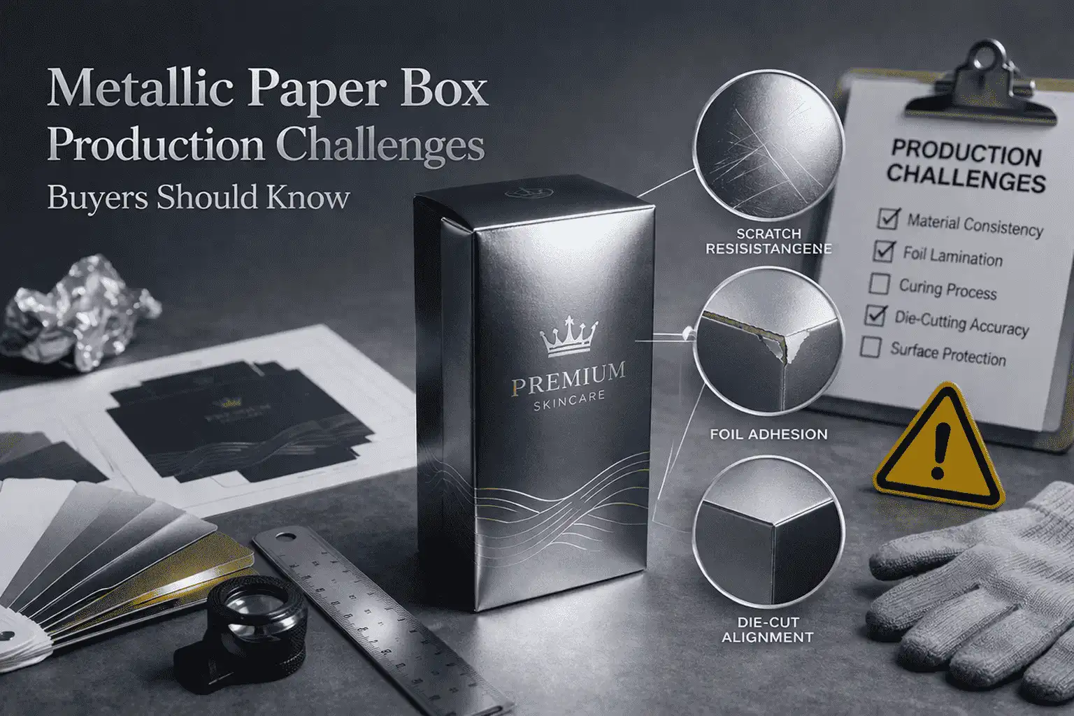Metallic Paper Box Production Challenges Buyers Should Know
